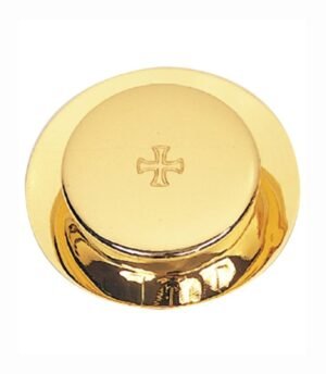 Brass Communion Pyx with IHS Symbol